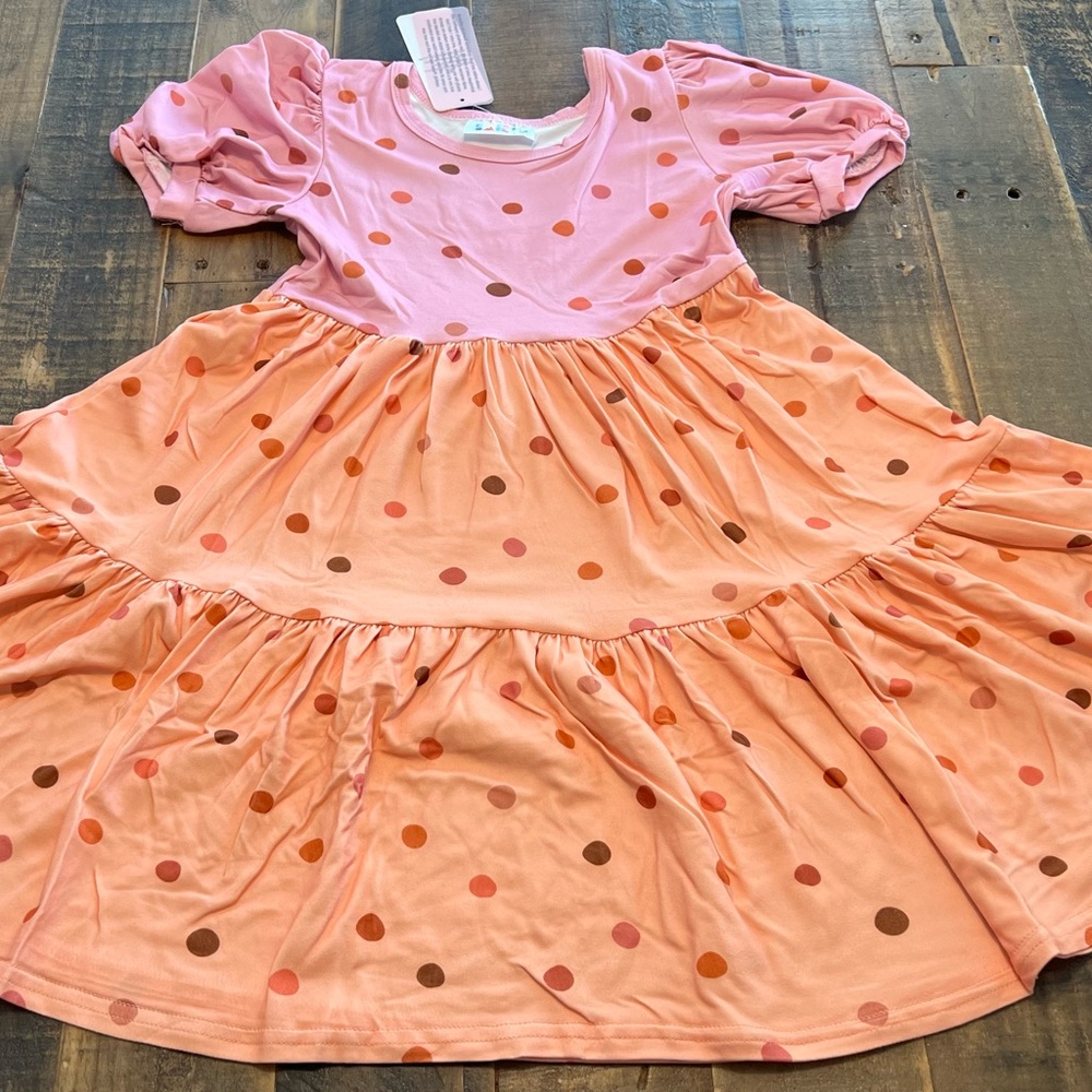 Dot Dot Smile size 3/4, 5/6, 7, 8/10 Girls polka dot Tier dress New